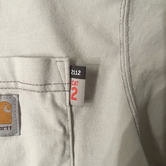Carhartt Flame Resistance Force Cat 2 2112 Button Henley Long Sleeve Shirt - Picture 6 of 13